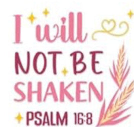 I Will Not Be Shaken #410